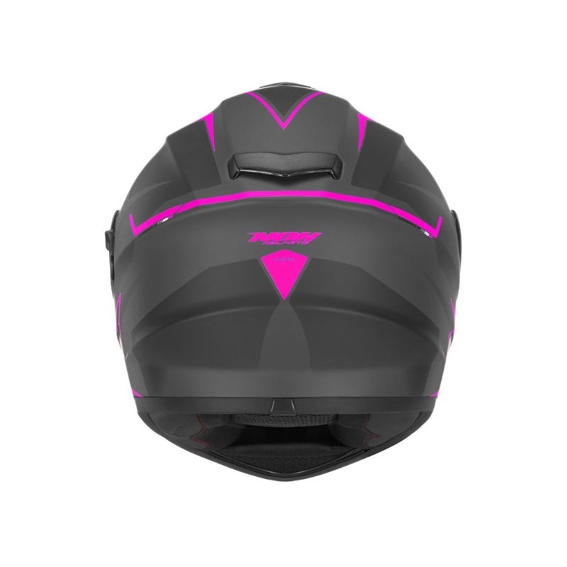 Integrált motoros sisak NOX N918 Hack fekete-rózsaszín kiárusítás