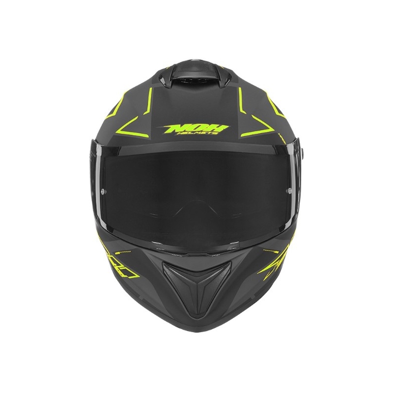 Integrált motoros sisak NOX N918 Hack fekete-fluo sárga kiárusítás