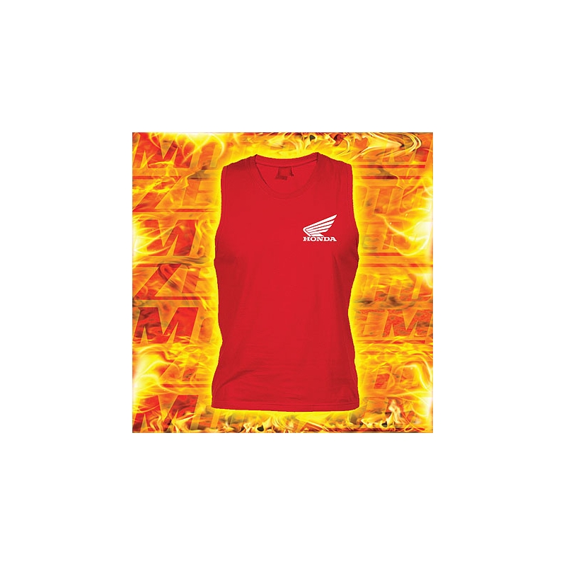 Honda Red Pattern Tank Top Akció kiárusítás