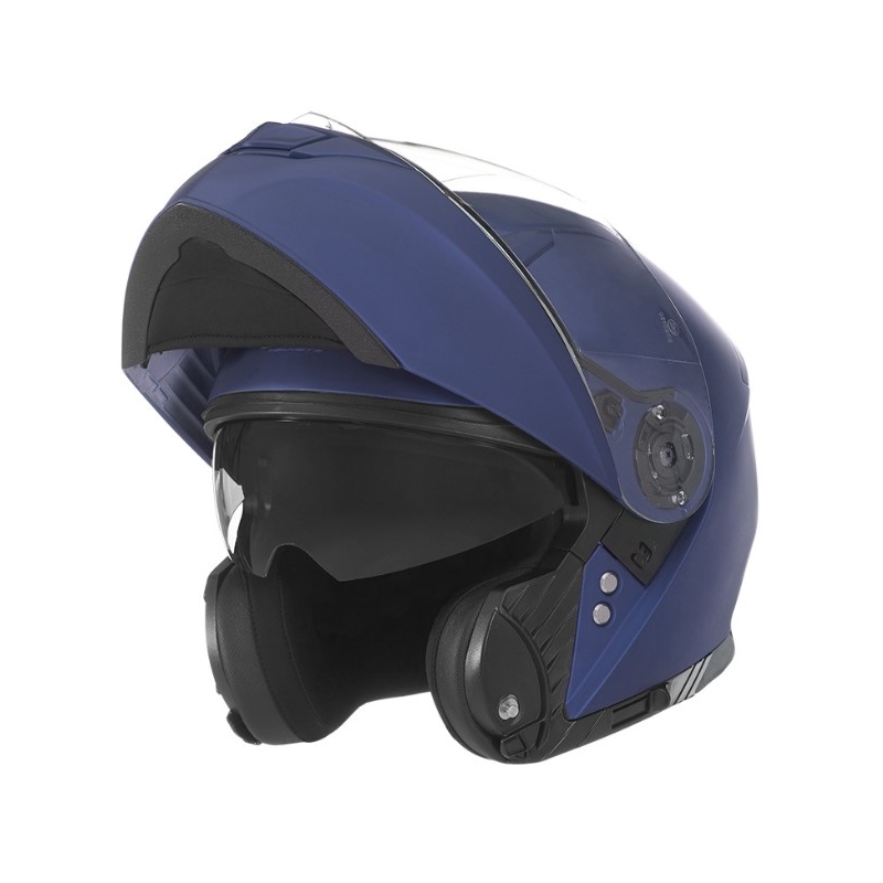 Billenő motoros sisak NOX N965 kék matt