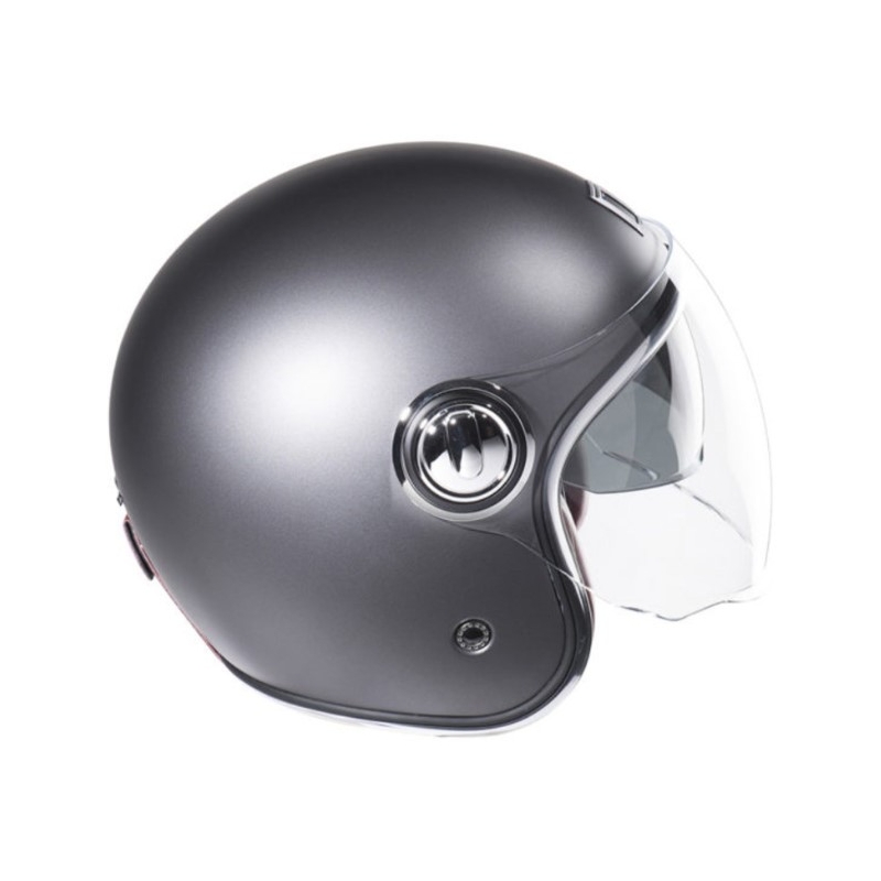 NOX PREMIUM Heritage nyitott motoros bukósisak matt ezüst