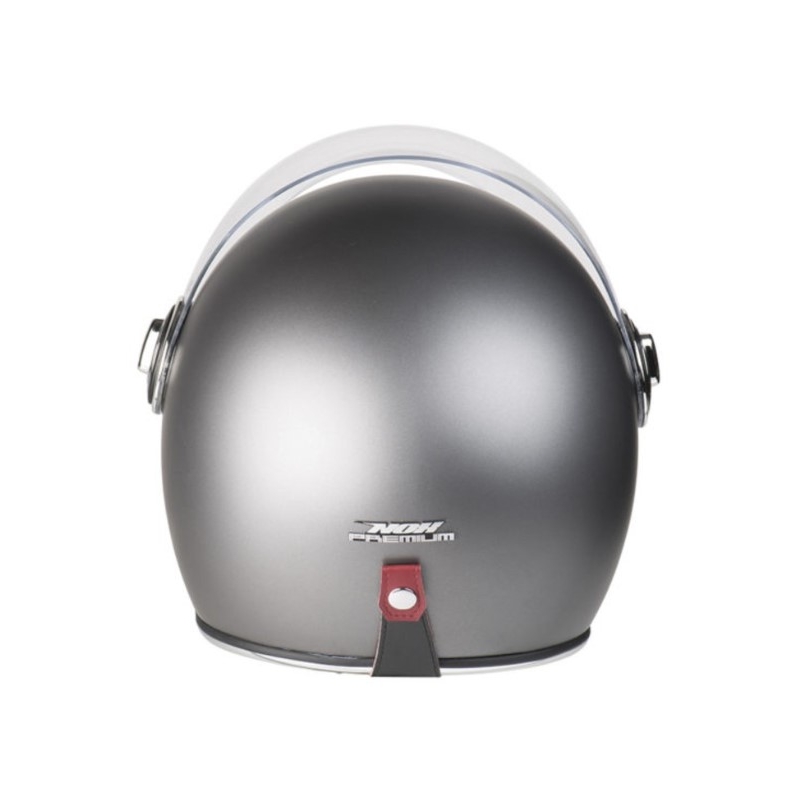 NOX PREMIUM Heritage nyitott motoros bukósisak matt ezüst