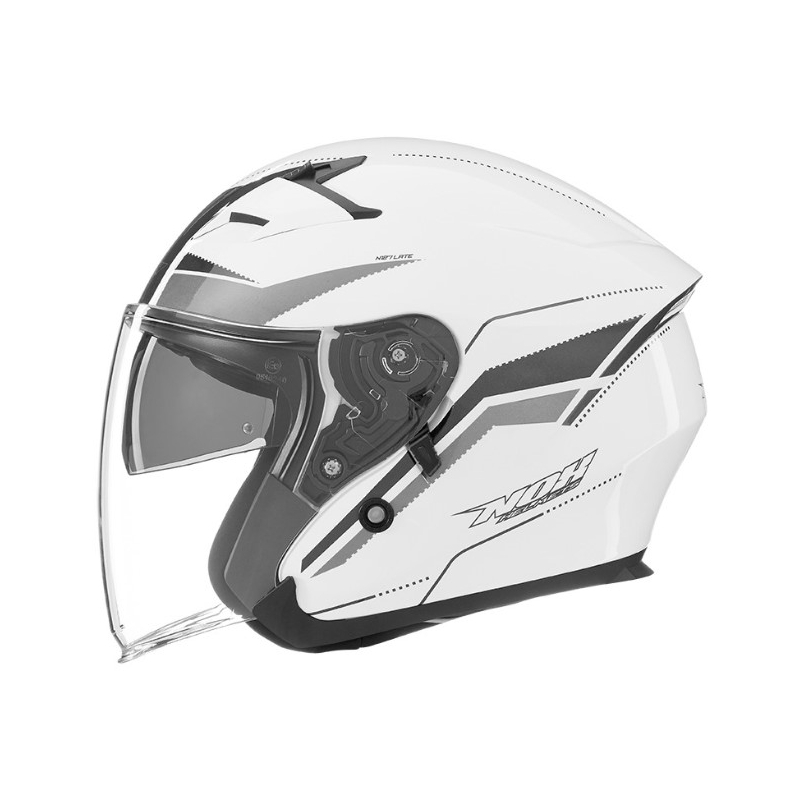 Nyitott motoros sisak NOX N127 Késő fehér