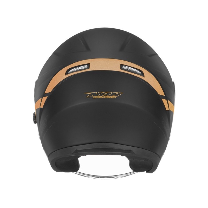 Nyitott motoros sisak NOX N127 Késő fekete-bronz kiárusítás