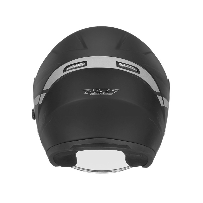 Nyitott motoros sisak NOX N127 Késő fekete-ezüst kiárusítás