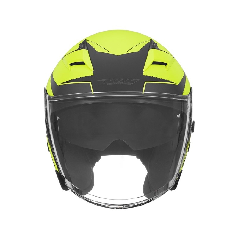 Nyitott motoros sisak NOX N127 Késő sárga kiárusítás