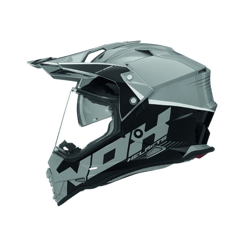 Enduro sisak NOX N312 Varjú fekete-szürke kiárusítás
