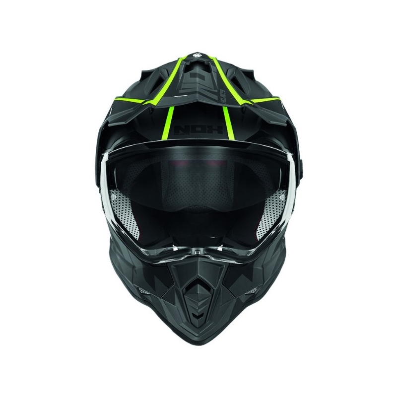 Enduro sisak NOX N312 Crow fekete-neon sárga kiárusítás