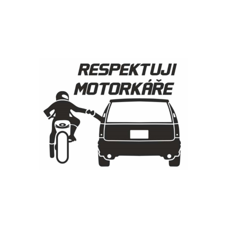Matrica Tisztelem a motorosokat