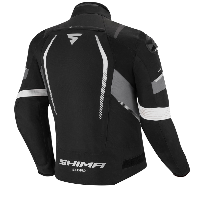 Shima Solid Pro motoros kabát fekete-szürke kiárusítás