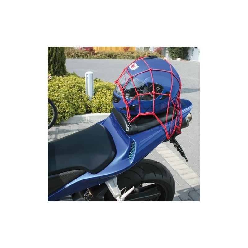 Motoros háló motorkerékpárra - Spider - piros