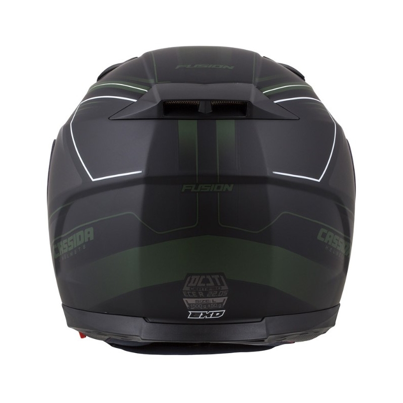 Motoros sisak Cassida Apex Fusion fekete hadsereg zöld eladás kiárusítás