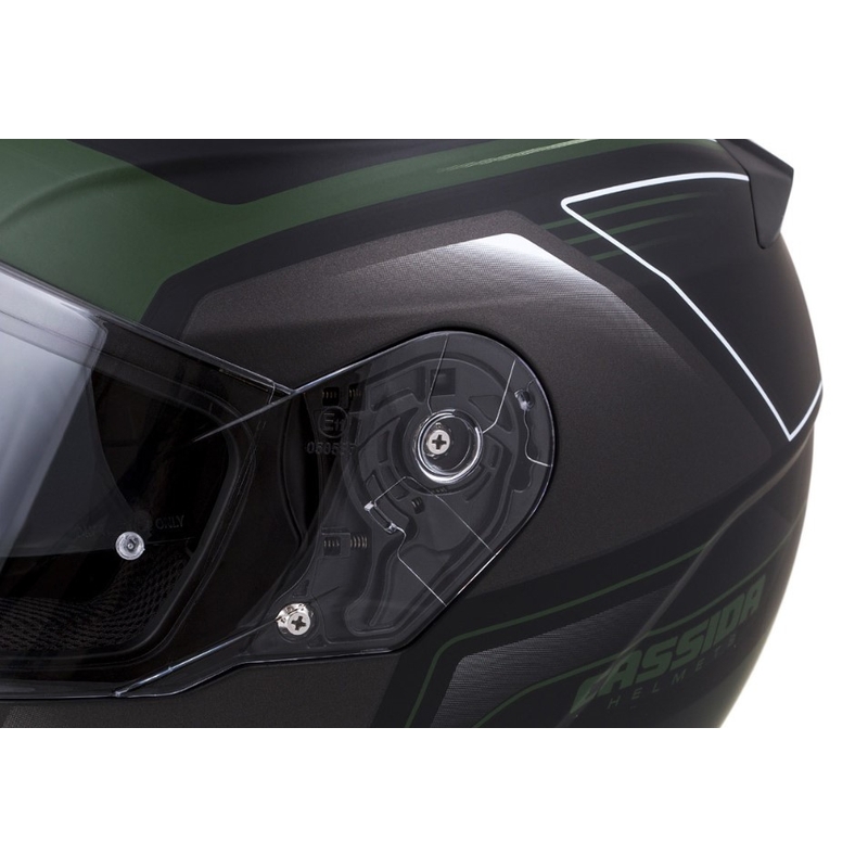 Motoros sisak Cassida Apex Fusion fekete hadsereg zöld eladás kiárusítás