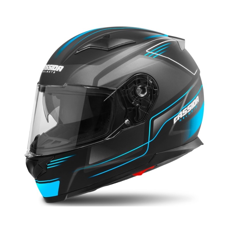 Motoros sisak Cassida Apex Fusion fekete-kék