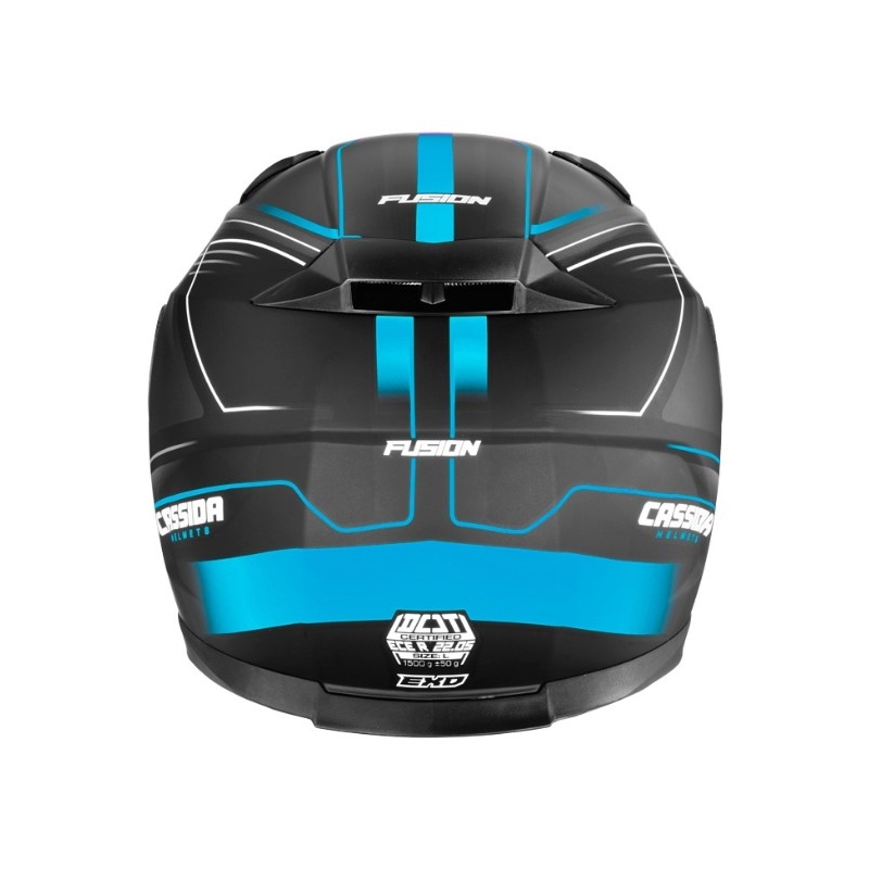 Motoros sisak Cassida Apex Fusion fekete-kék