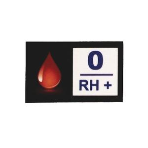Matrica 0 RH+ vércsoporttal