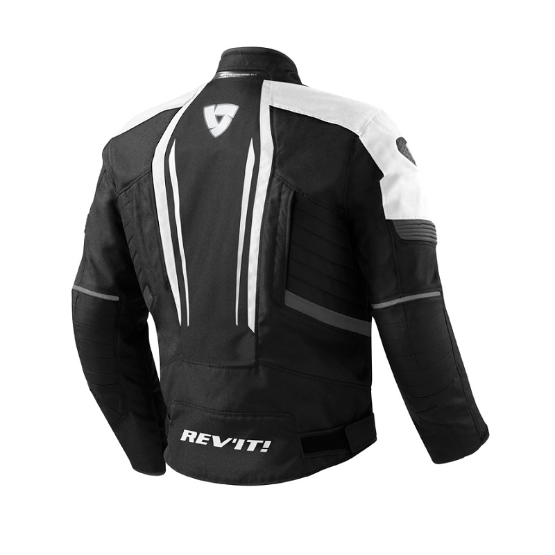 Revit Shield motorkerékpár-kabát fekete-fehér akció kiárusítás