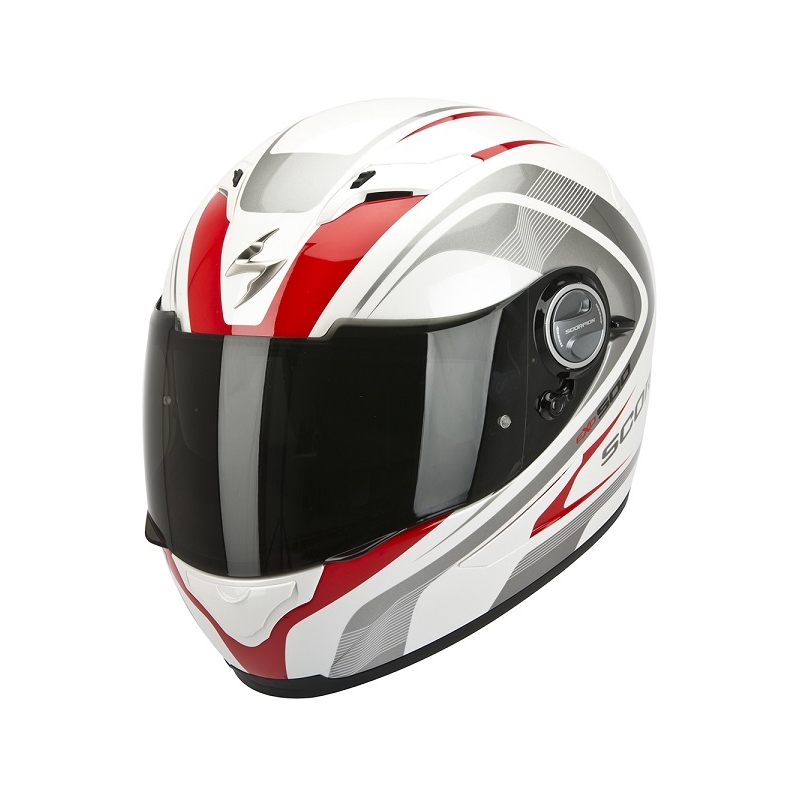 Integrált motoros sisak Scorpion EXO-500 Focus fehér-piros eladó kiárusítás