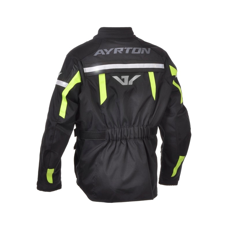 Ayrton Adventure motoros kabát fekete-fluo sárga akció kiárusítás
