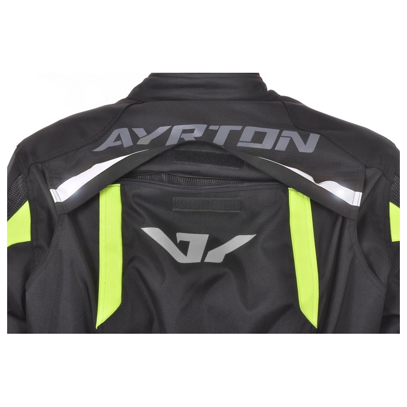 Ayrton Adventure motoros kabát fekete-fluo sárga akció kiárusítás