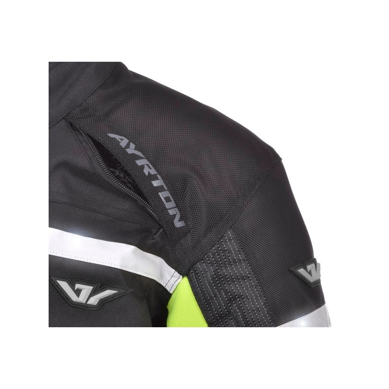Ayrton Adventure motoros kabát fekete-fluo sárga akció kiárusítás
