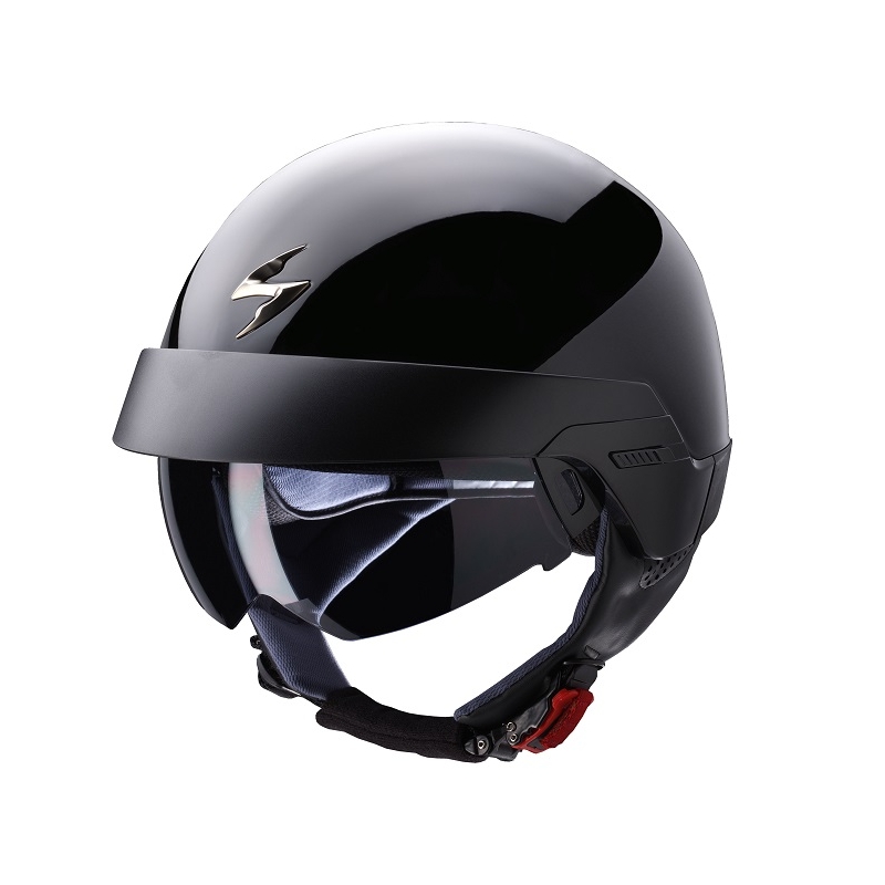 Motoros sisak Scorpion EXO-100 fekete fényes