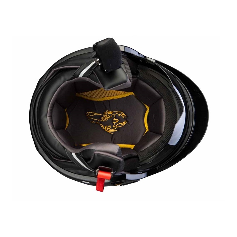 Motoros sisak Scorpion EXO-100 fekete fényes