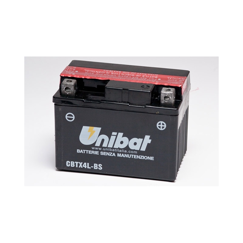 Karbantartást nem igénylő Unibat CBTX4L-BS akkumulátor, 12V 3Ah
