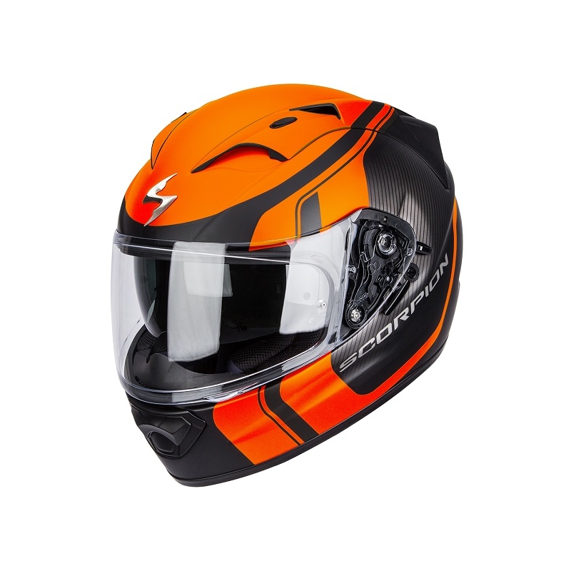 Integrált sisak Scorpion EXO-1200 Stream Tour fekete-narancssárga akció kiárusítás