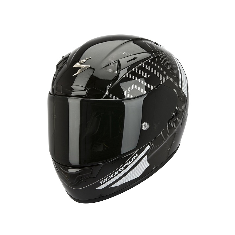 Integrált sisak Scorpion EXO-2000 Ipsum fekete-fehér akció kiárusítás